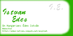 istvan edes business card